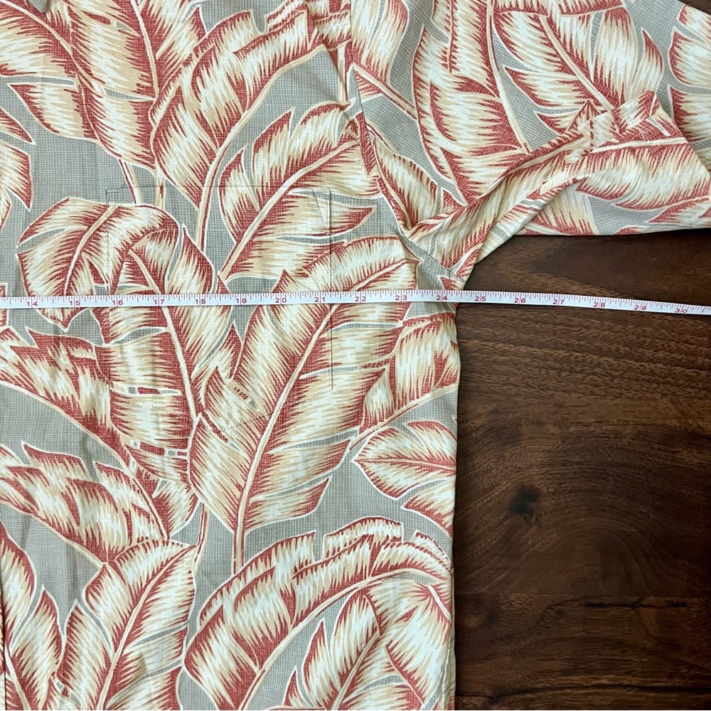 Cooke Street Honolulu Palm Leaves Short Sleeve Button Up Shirt Men’s Size L - Picture 6 of 11